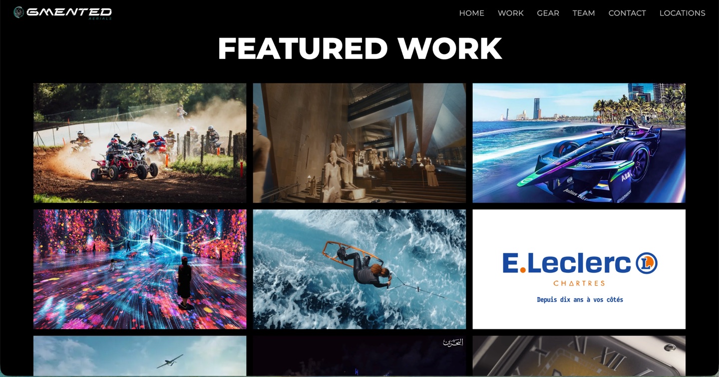Ogmented Aerials featured work: aerial cinematography stills